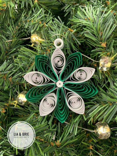 Paper snowflake ornament