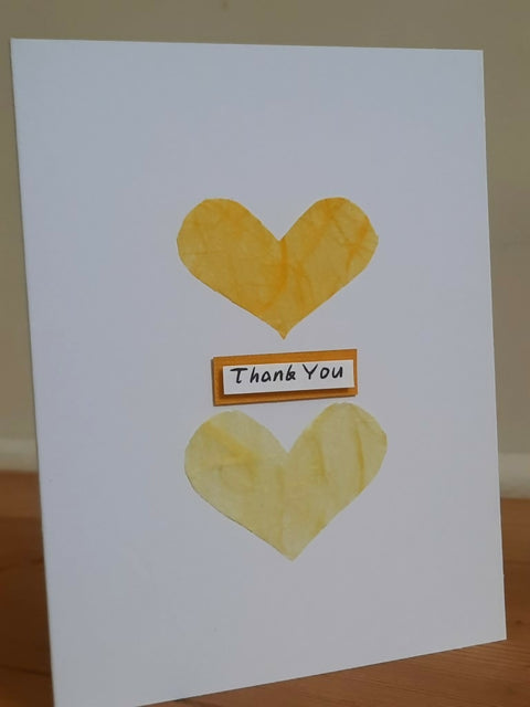 Handmade "Heart" Thank You Card