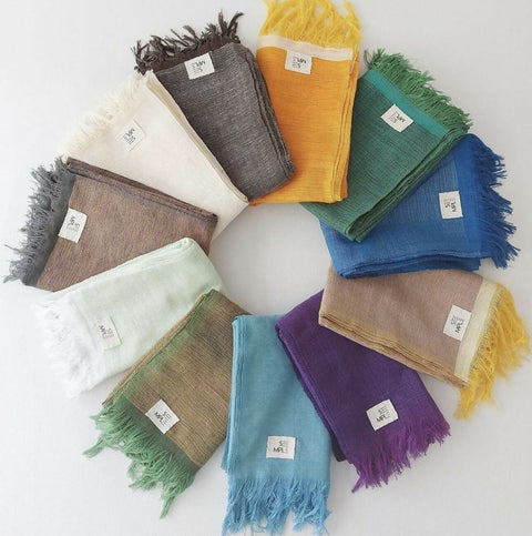 Soft and light cotton scarf or shawl