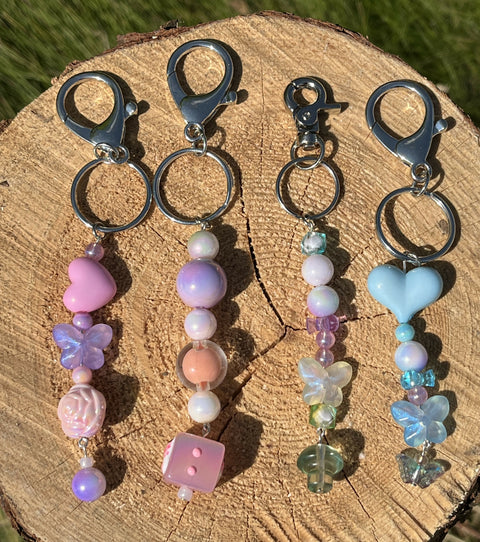 Fun, Kawaii Bag/Belt Loop Dangle Keychains