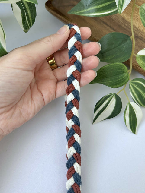 Braided Macrame Lanyard with Keyring