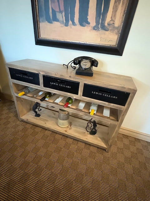 Console/Sofa/Wine Rack Table - LOCAL PICKUP ONLY