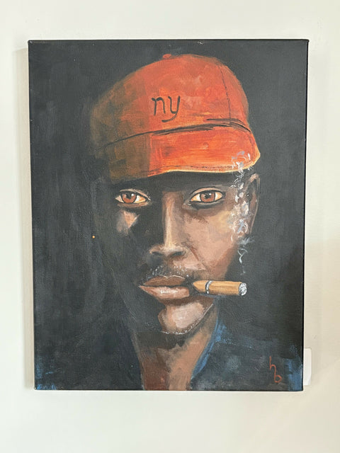 "Jones" - Acrylics on canvas 14x18 - Original Artwork-Free Shipping*