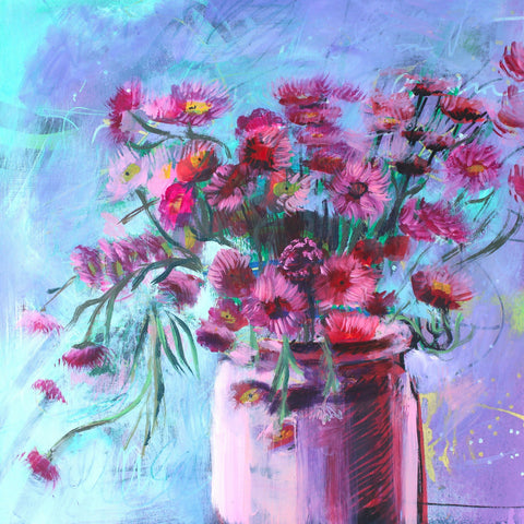 "Pink Constellation" - Oil Painting