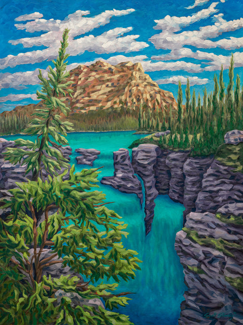 Athabasca Falls - Original Artwork