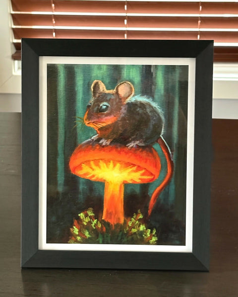 Where Courage Glows Framed Print