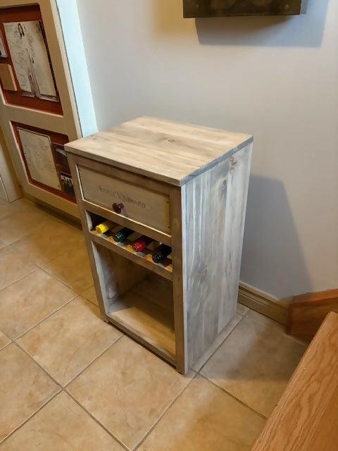Side Table - Wine Rack - LOCAL PICK UP ONLY