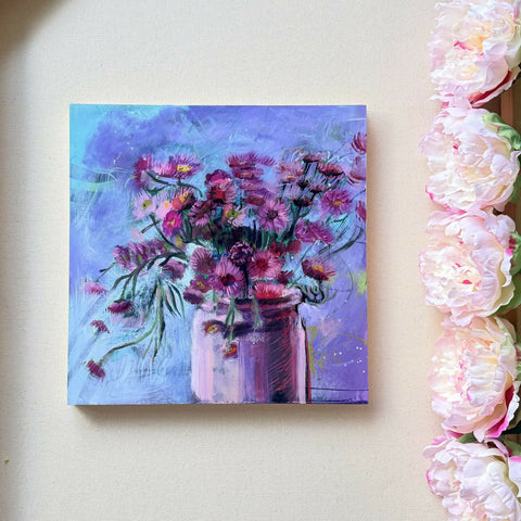 "Pink Constellation" - 12x12", Oil Painting