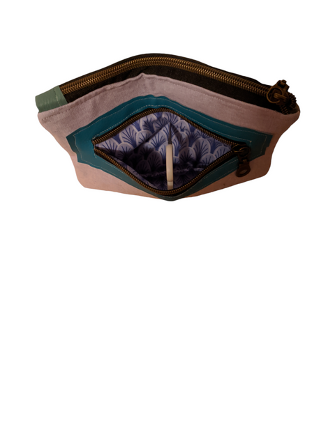 Floral Linen Clutch Bag