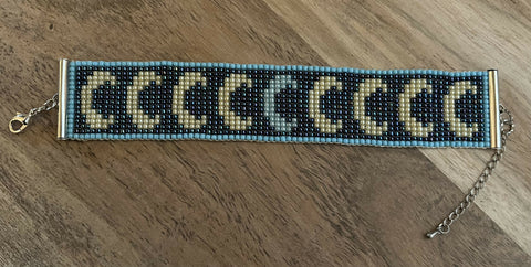 "Once in a Blue Moon" Woven Bracelet