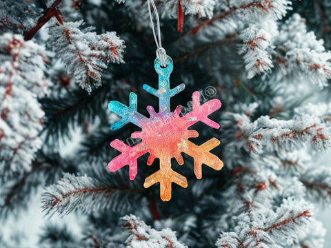 Snowflake Christmas Ornament, Holiday Decorations, Christmas gift exchange