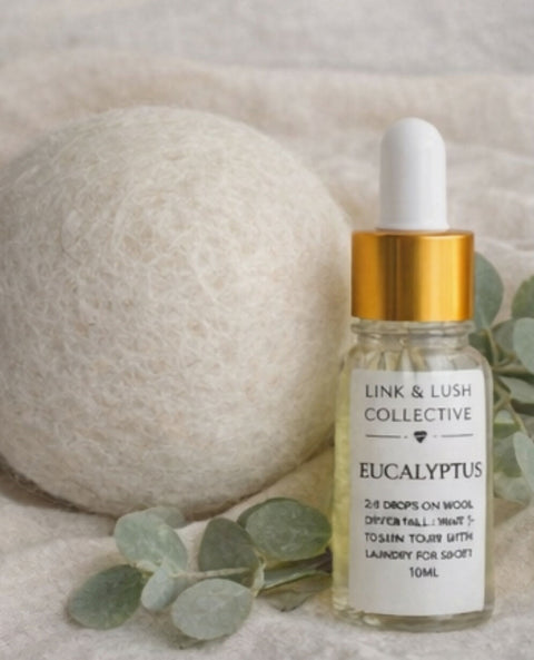 Laundry Scent Kit | Wool Dryer Balls + Essential Oil Drops | Natural Fabric Freshener