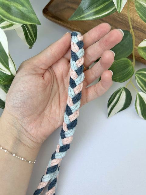 Braided Macrame Lanyard with Keyring