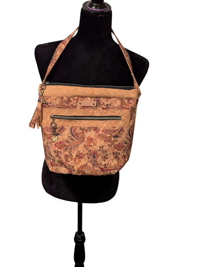 Paisely Cork Handbag Front