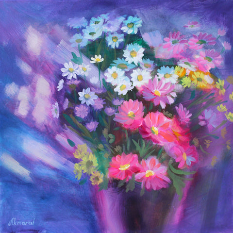 "First Bouquet" - Oil Painting