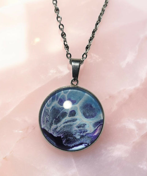 Round Pendant - 25mm Glass Cabochon