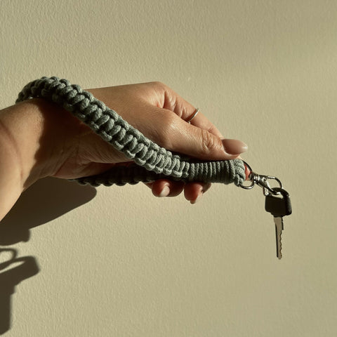 Macrame Wristlet Keychain