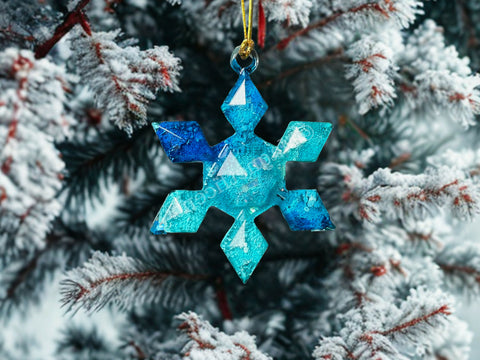 Snowflake Christmas Ornament, Holiday Decorations, Christmas gift exchange