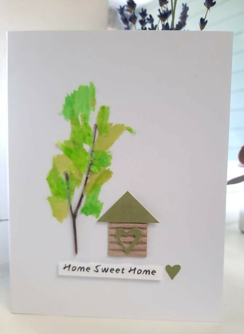Handmade "Home Sweet Home" Card