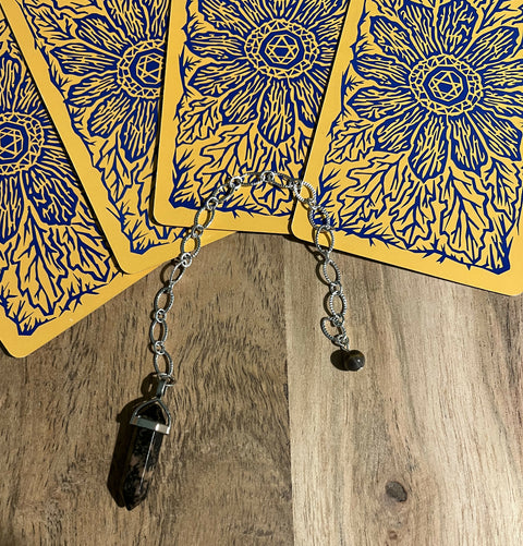 “Love and Friendship” Rhondite Divination/Dowsing Pendulum