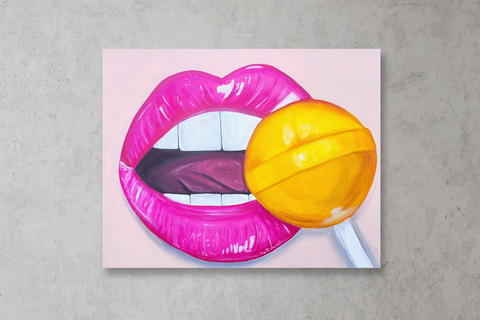 Sweet as candy canvas mockup