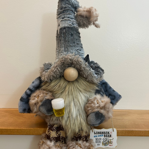 Handmade Beer Gnome | Made to Order Collectible | Unique Gift for Beer Lovers | AntoCHIQUE Creations Calgary