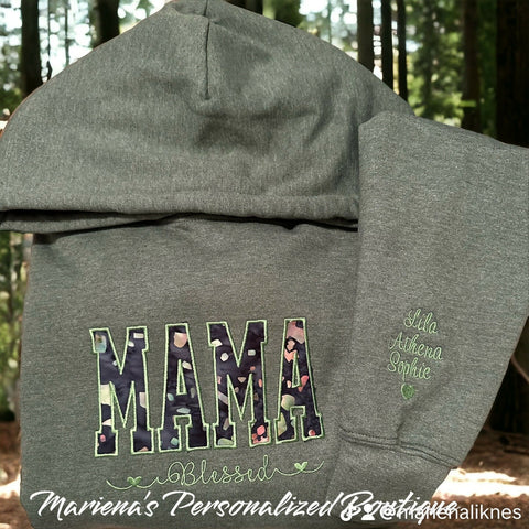 Embroidered Mama Hoodies