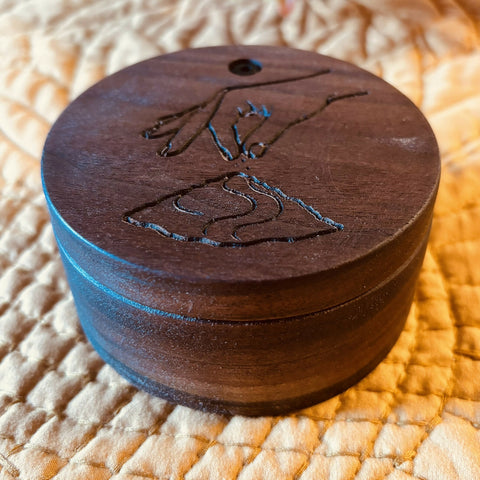 🍁 Handmade Walnut Salt Cellar