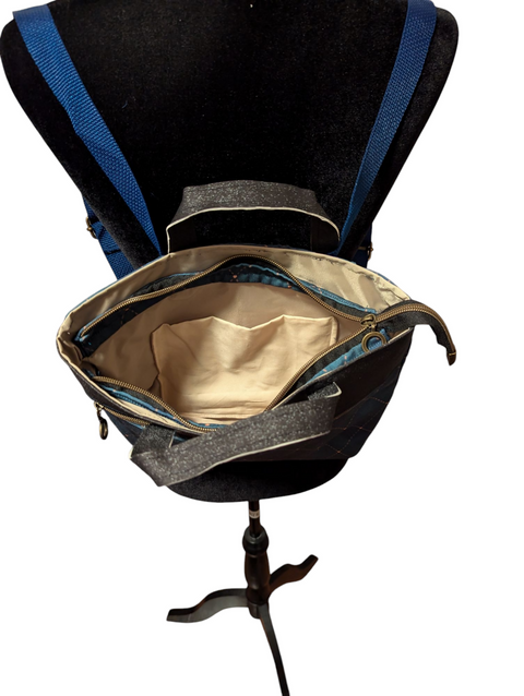 Tartan Sloane BackPack Interior