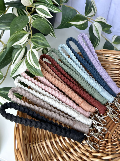 Macrame Wristlet Keychain