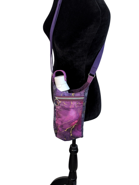 Purple Water Bottle Tote