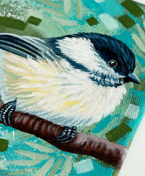 Featherwarm - 6x6 in Original Painting