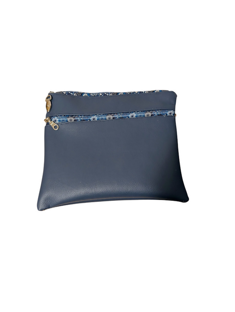 Blueberry Zippy Crossbody Bag