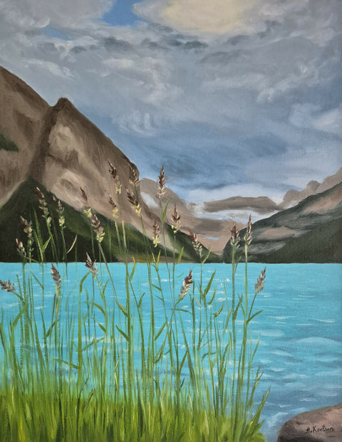 Lake Louise, original oil painting
