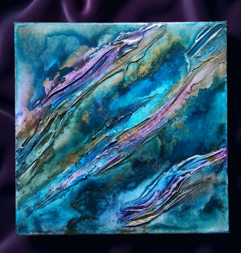 Whispers of Amethyst - 12 x 12 Textured Canvas