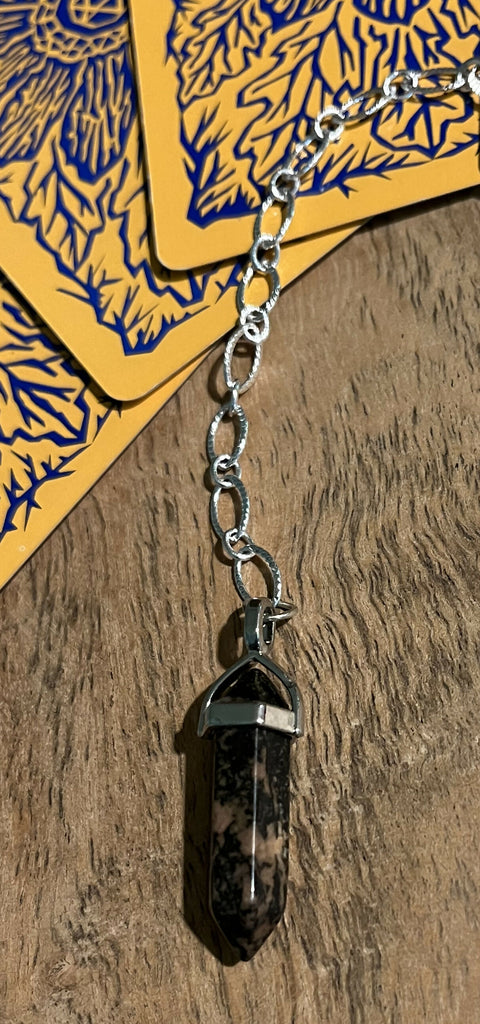 “Love and Friendship” Rhondite Divination/Dowsing Pendulum