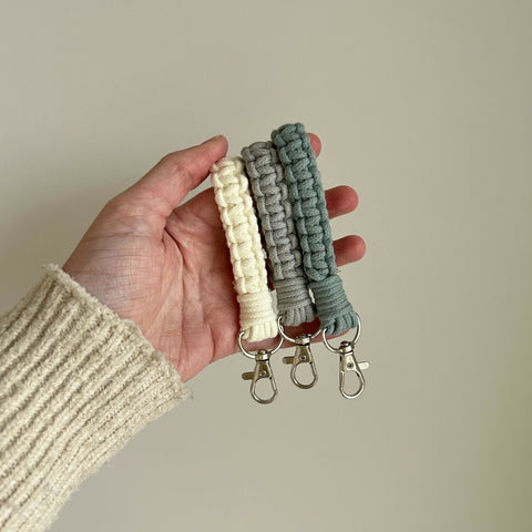 Finger Loop Macrame Keychain Key Fob