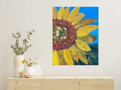 Mixed Media Sunflower