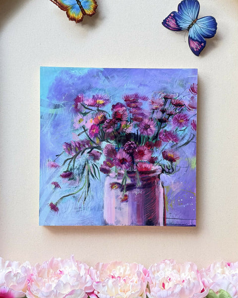 "Pink Constellation" - Oil Painting