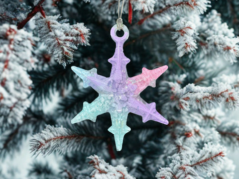 Snowflake Christmas Ornament, Holiday Decorations, Christmas gift exchange