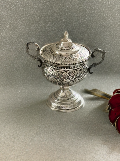 Handmade serve-ware made from silver