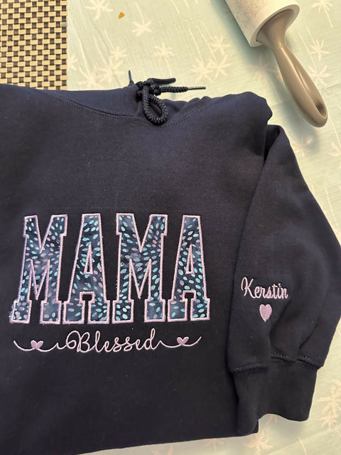 Embroidered Mama Hoodies