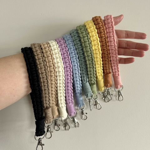 Macrame Wristlet Keychain