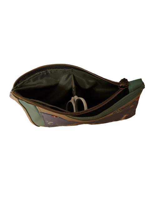 Floral Linen Clutch Bag