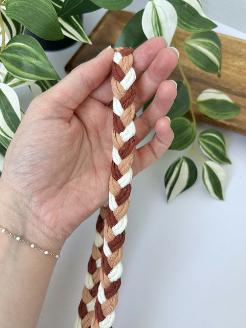 Braided Macrame Lanyard with Keyring