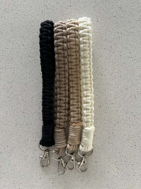 Macrame Wristlet Keychain