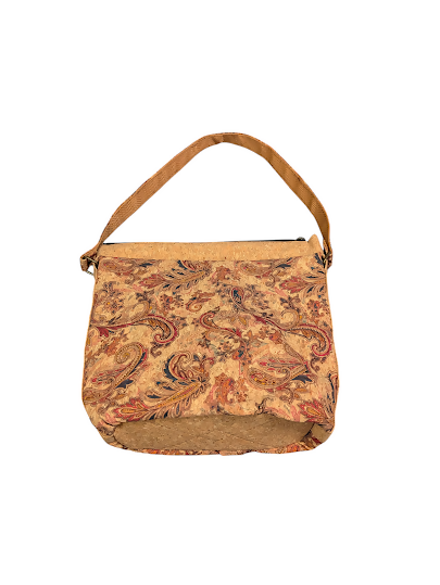 Paisely Cork Handbag Back