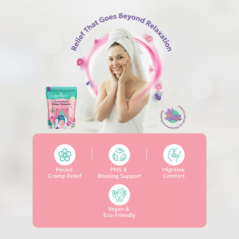 Zen & Hearth Cramp Relief Shower Steamers – Gift for Teenage Girls, Wife, Sister | 12 Pack | Handmade in Canada