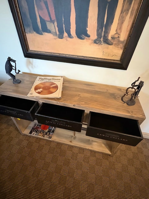 Console/Sofa/Wine Rack Table - LOCAL PICKUP ONLY
