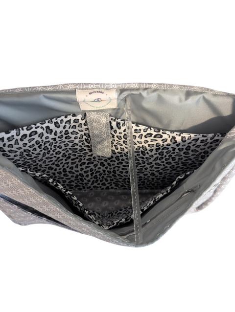 Gray Marigold Messenger Bag